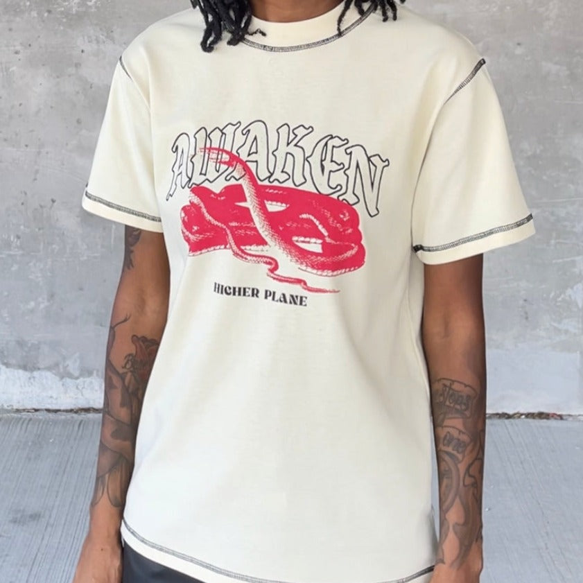 Cream Awaken Tee